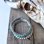Western Stone, Turquoise Stone Stretch Bracelet
