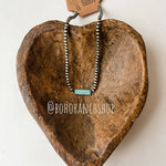 Western Turquoise Bar Choker Necklace