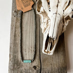 Western Turquoise Bar Choker Necklace