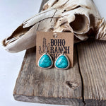 Western Turquoise Stone Dangle Earrings