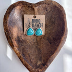 Western Turquoise Stone Dangle Earrings