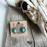 Western Turquoise Stud Earrings