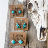 Western Turquoise Stud Earrings