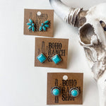 Western Turquoise Stud Earrings