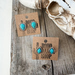 Western Turquoise Stud Earrings