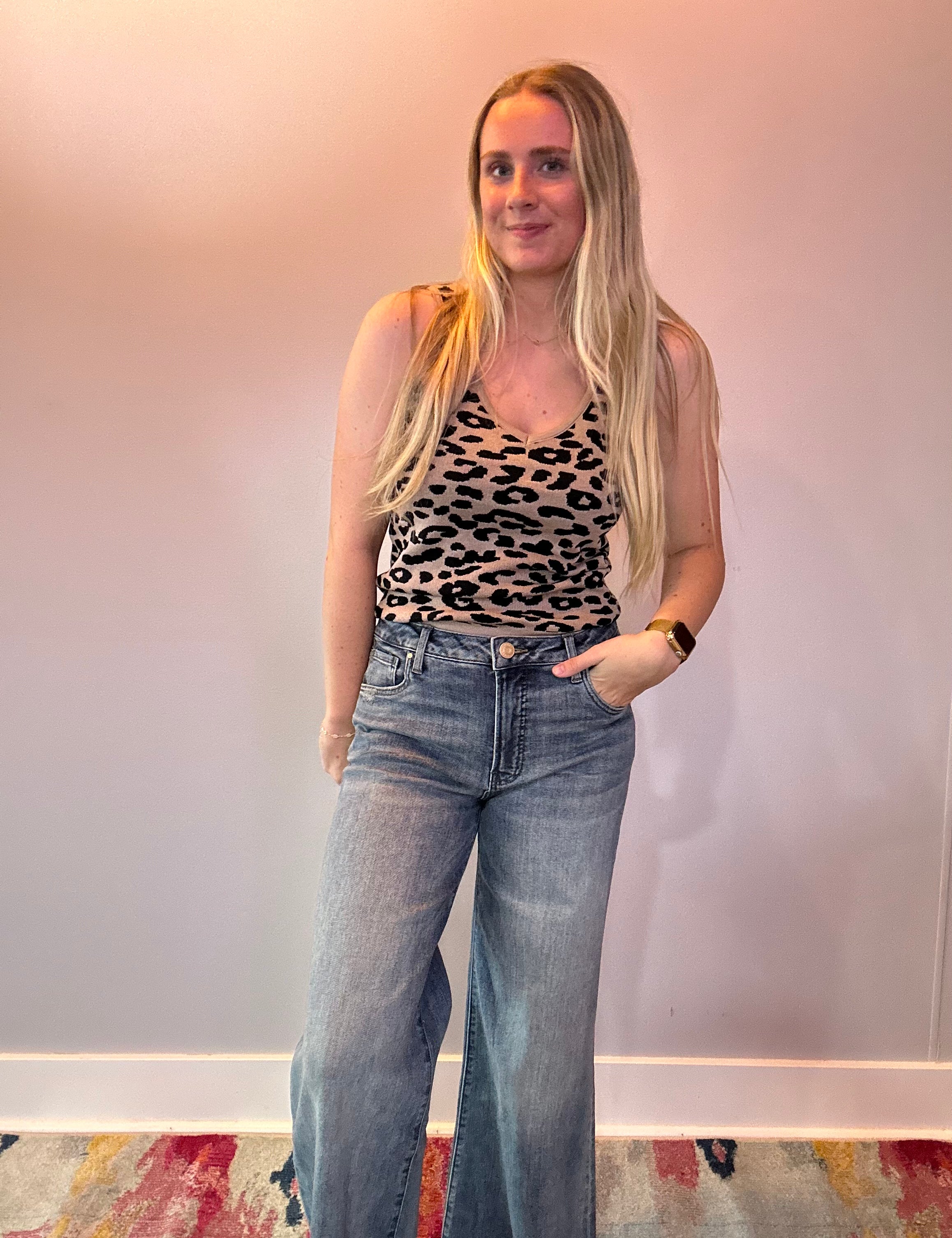 Wild & Free Leopard Knit Tank