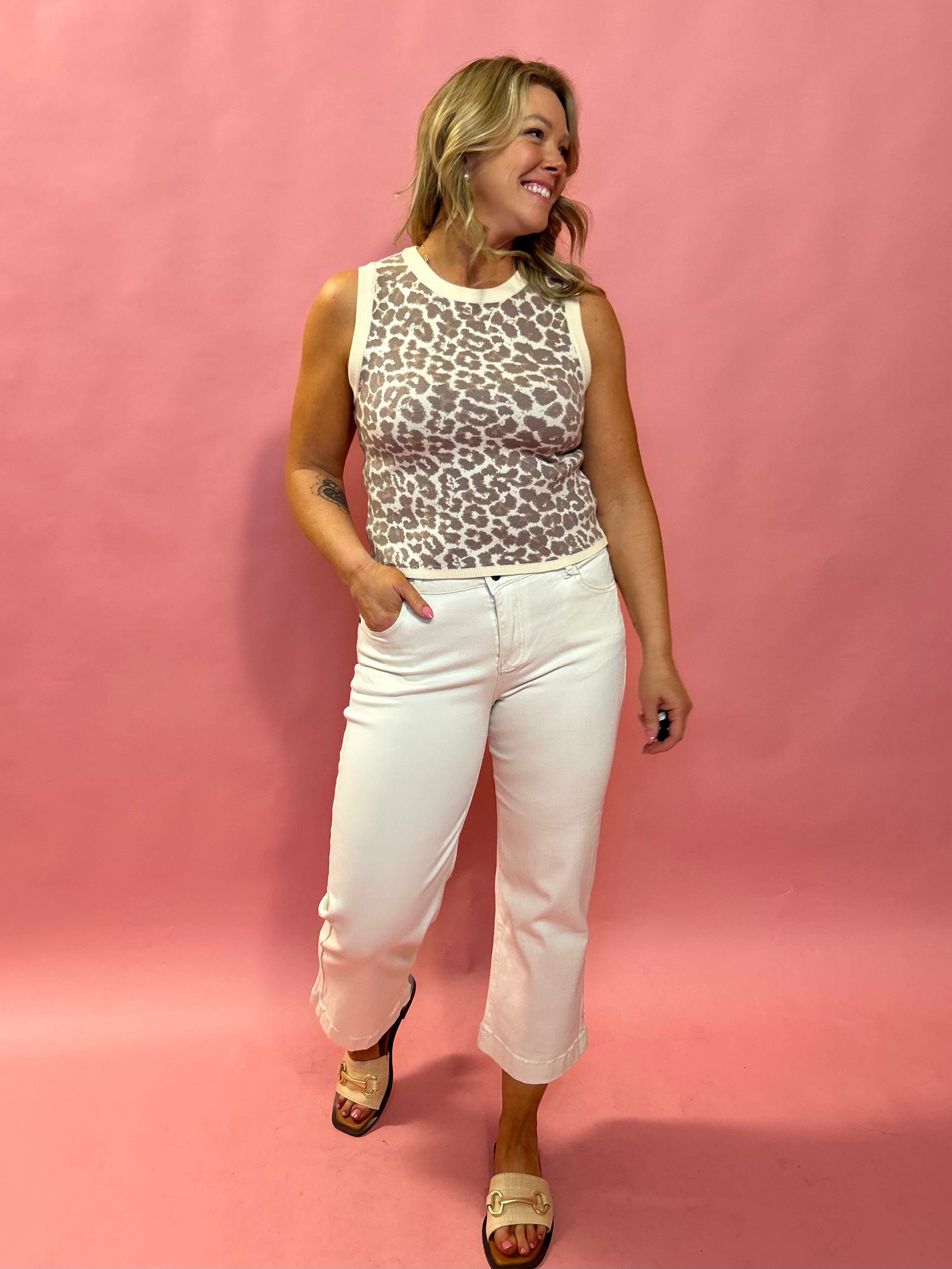 Wild Luxe: Leopard Print Sleeveless Tank
