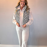 Wild Side Leopard Puffer Vest