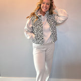 Wild Side Leopard Puffer Vest