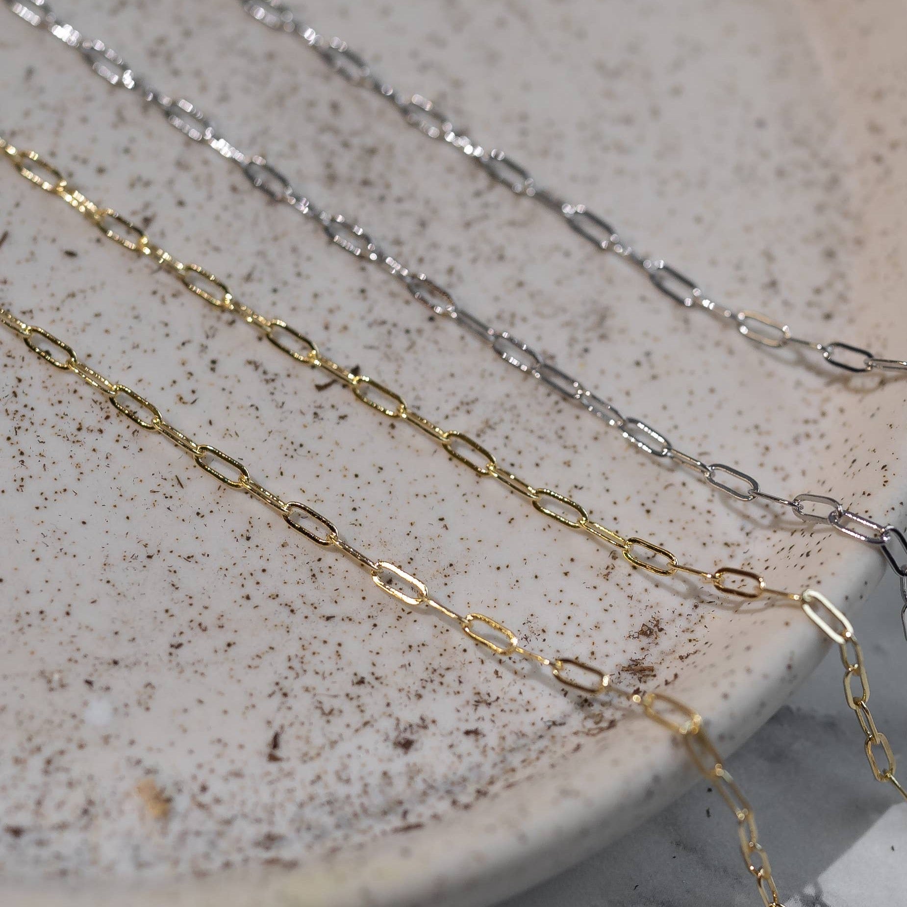 Mini Paperclip Chain Necklace