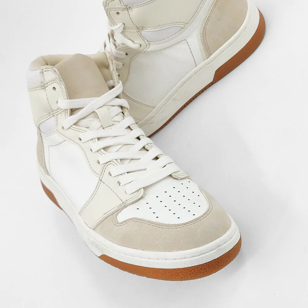 Rebecca High Top Sneaker in Bone