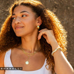 Sorrelli Sienna stretch bracelet with clear crystals in a bright gold-tone setting – Shabby 2 Chic Boutiques