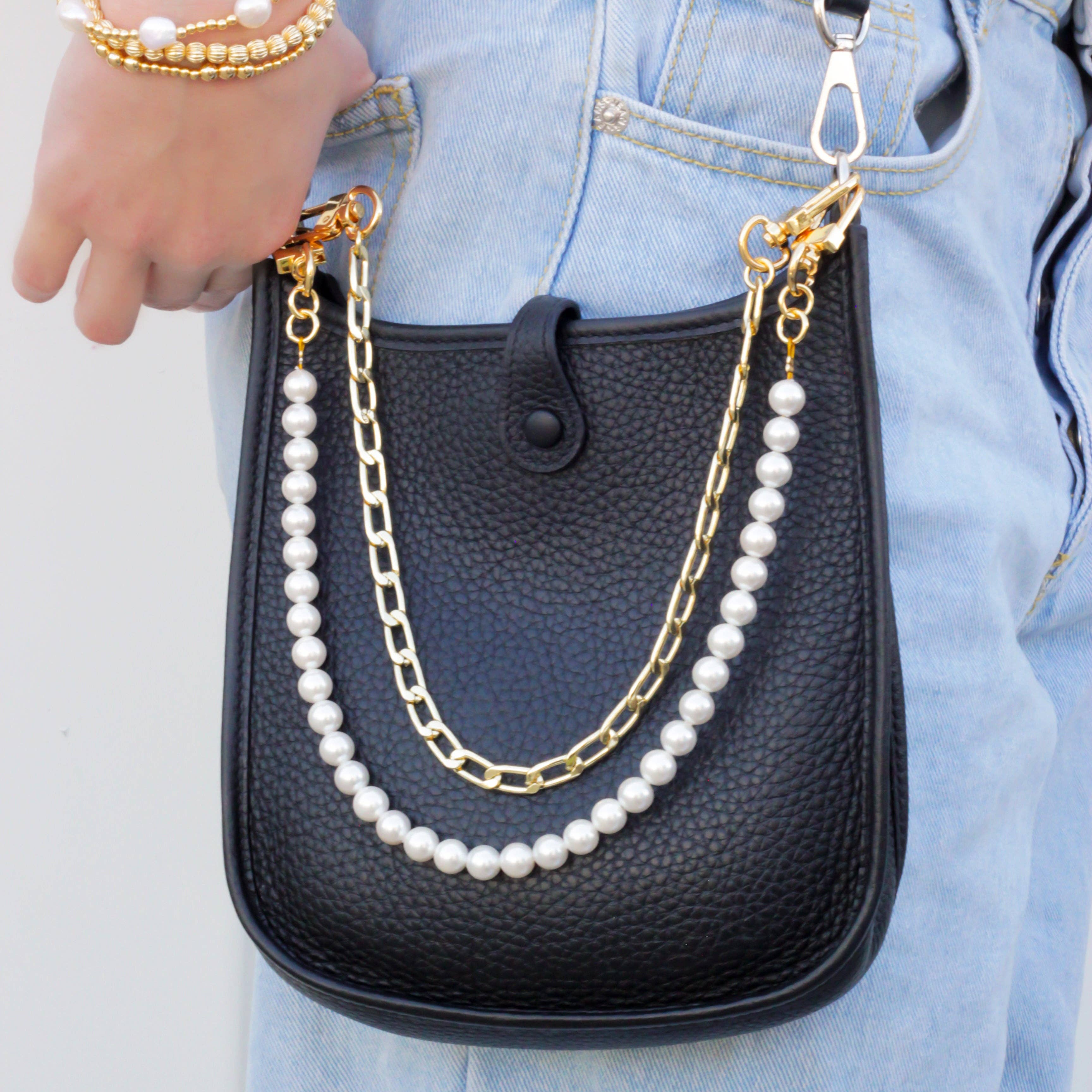 Faux Pearl Phone Chain