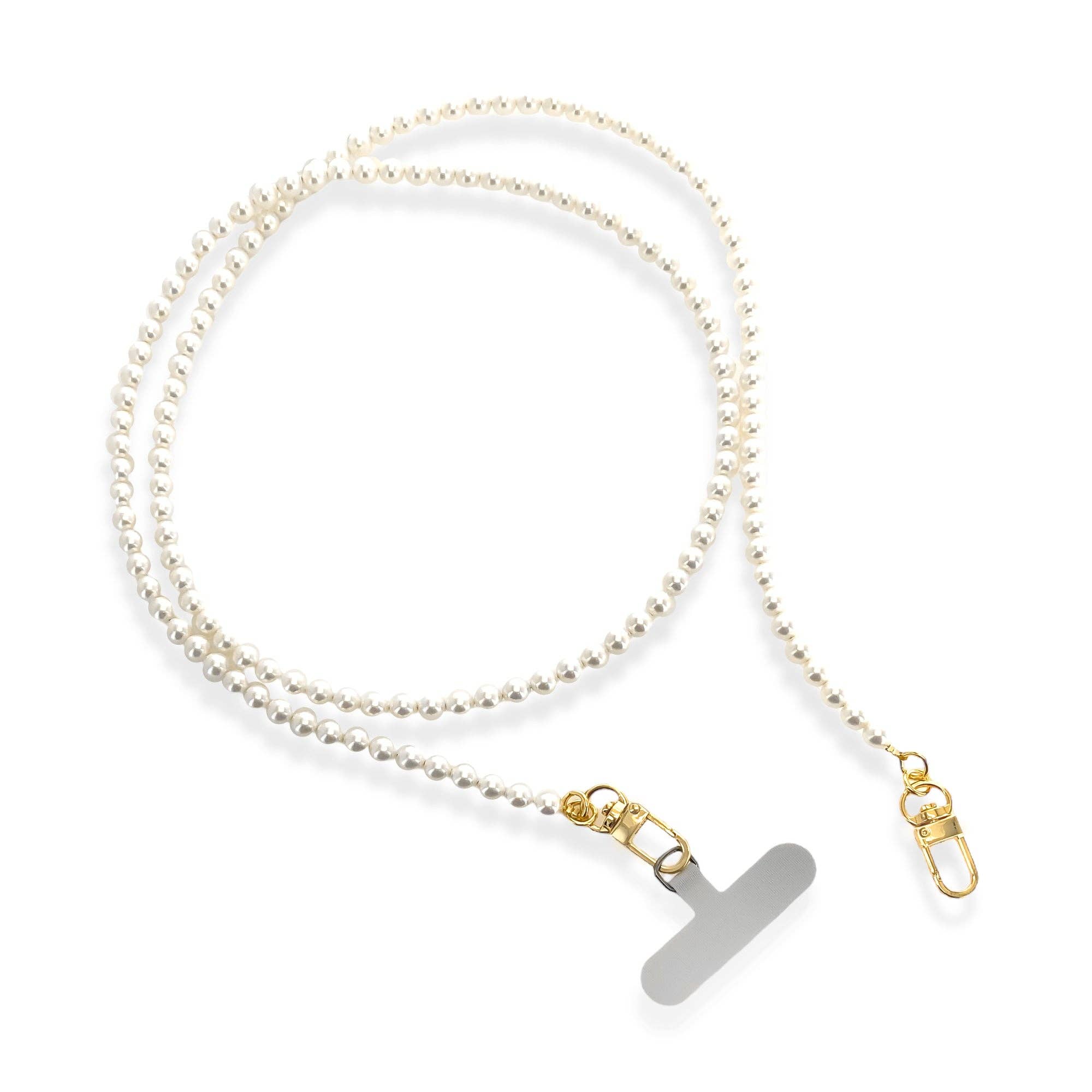 Long Faux Pearl Phone Chain