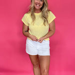 AVA White 4" Inseam A-Line Shorts (Hidden) - Shabby 2 Chic Boutiques