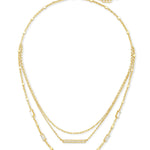 Addison Multi Strand Necklace in Gold