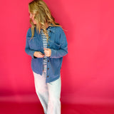 All Day Knit Jacket in Denim (ZSupply) - Shabby 2 Chic Boutiques