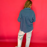 All Day Knit Jacket in Denim (ZSupply) - Shabby 2 Chic Boutiques