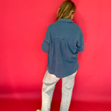 All Day Knit Jacket in Denim (ZSupply) - Shabby 2 Chic Boutiques