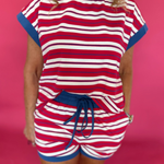 Americana Striped Lounge Set