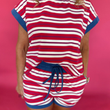 Americana Striped Lounge Set