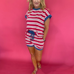 Americana Striped Lounge Set