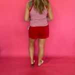 Aria Tie Front Short with Lattice Trim by Kut from the Kloth