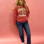 Vintage Red Vintage KC Football Sweatshirt in Red