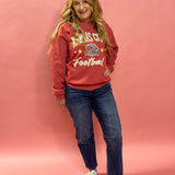 Vintage Red Vintage KC Football Sweatshirt in Red