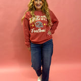 Vintage Red Vintage KC Football Sweatshirt in Red