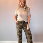 Ashton Wide Leg Barrel in Camo