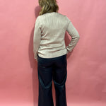 Aubrielle Wide Leg Trousers in Navy