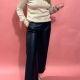 Aubrielle Wide Leg Trousers in Navy