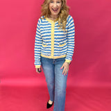 Back view of the medium wash straight jeans showing five pocket styling and a relaxed seat