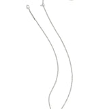 Bailey Pave Short Pendent Necklace in Silver