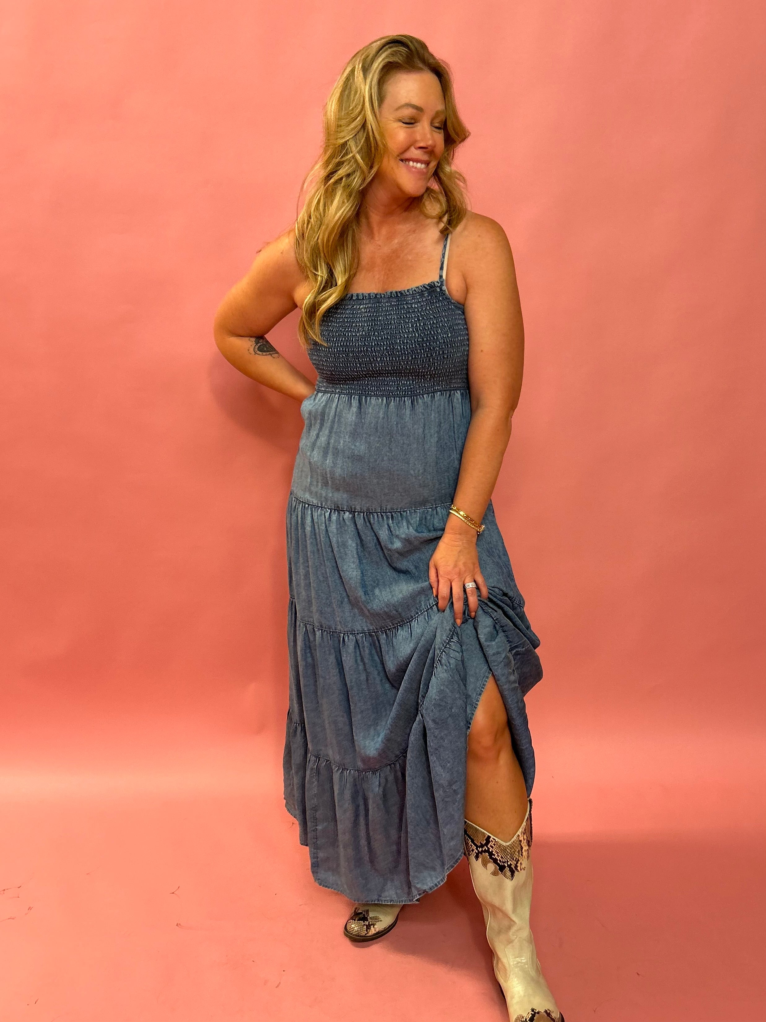 Balls Chambray Maxi Dress