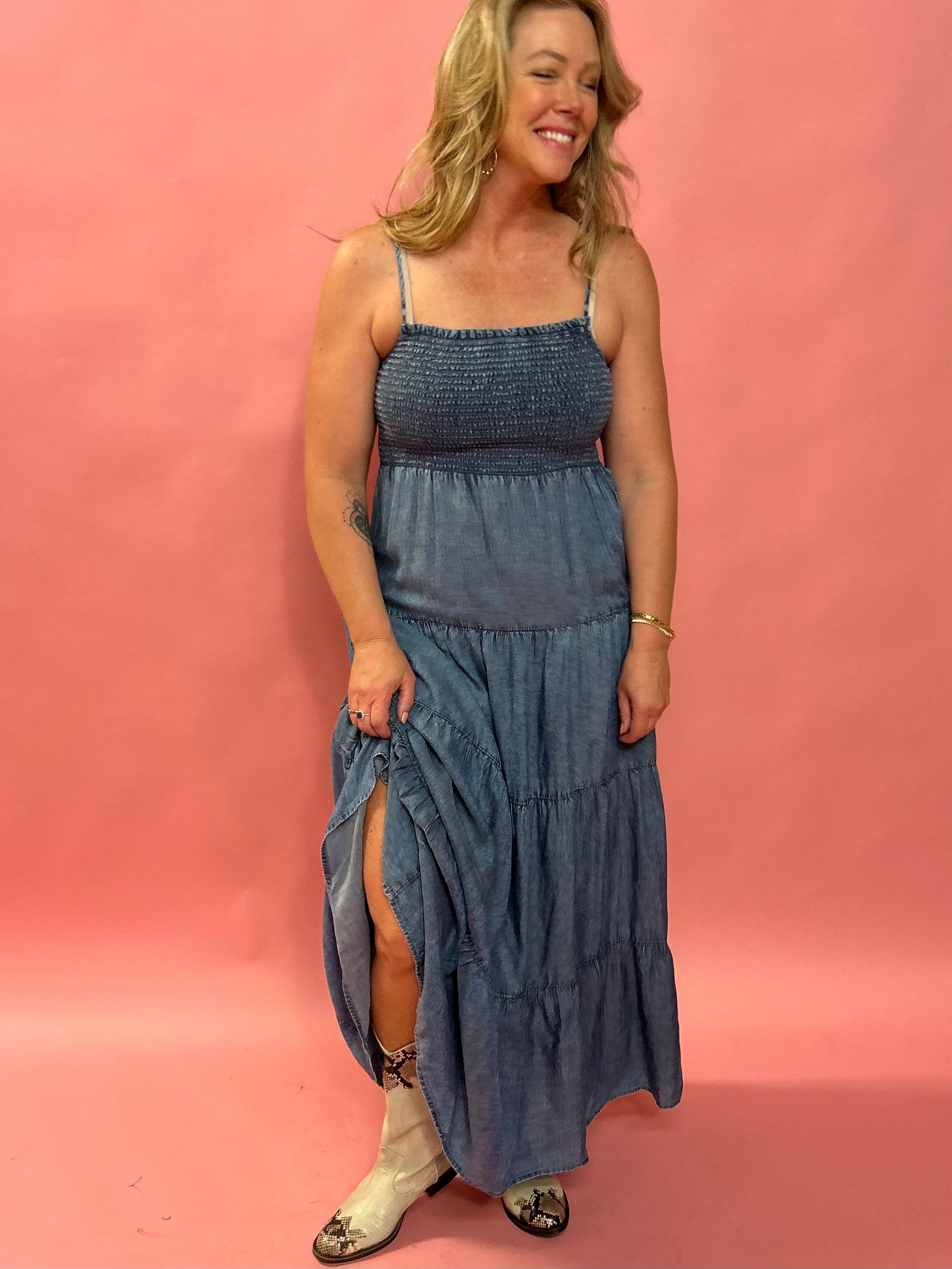 Balls Chambray Maxi Dress