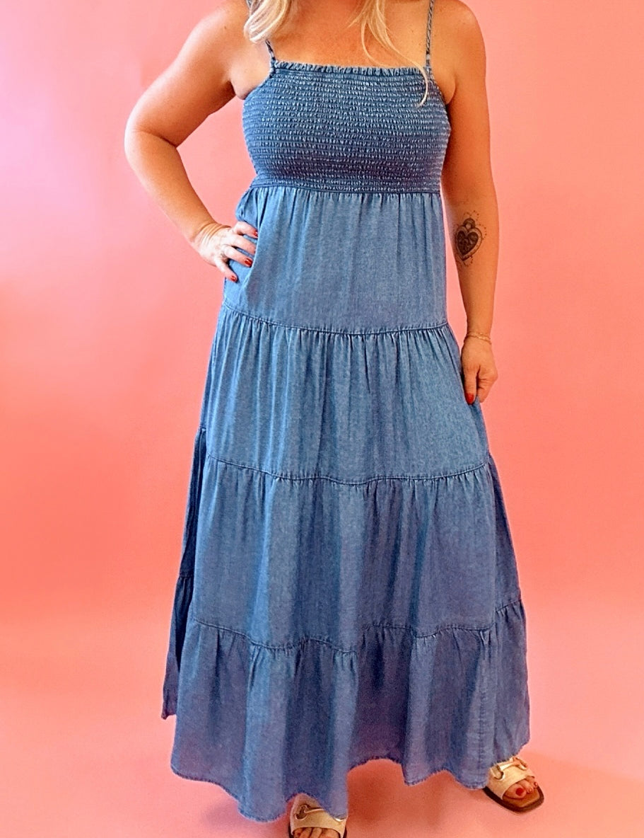 Balls Chambray Maxi Dress