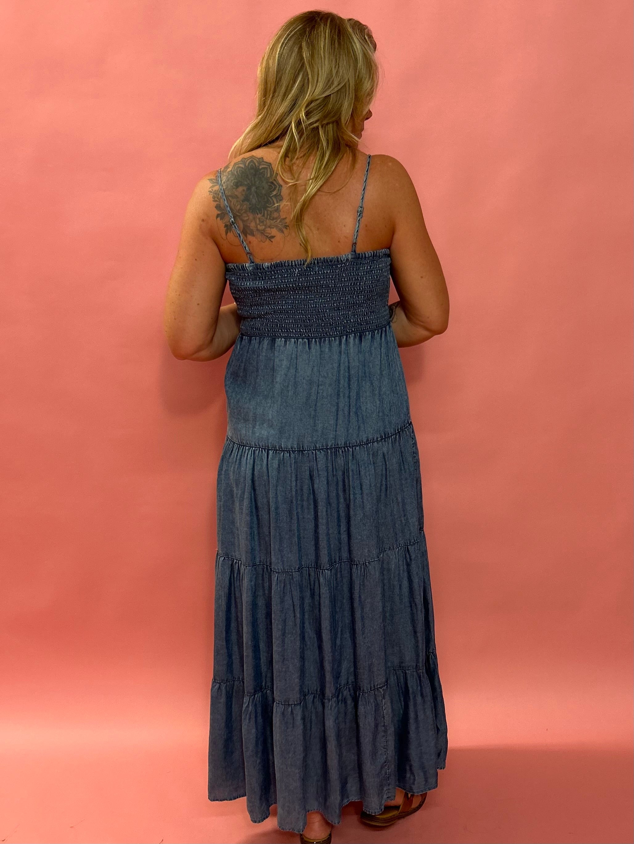 Balls Chambray Maxi Dress