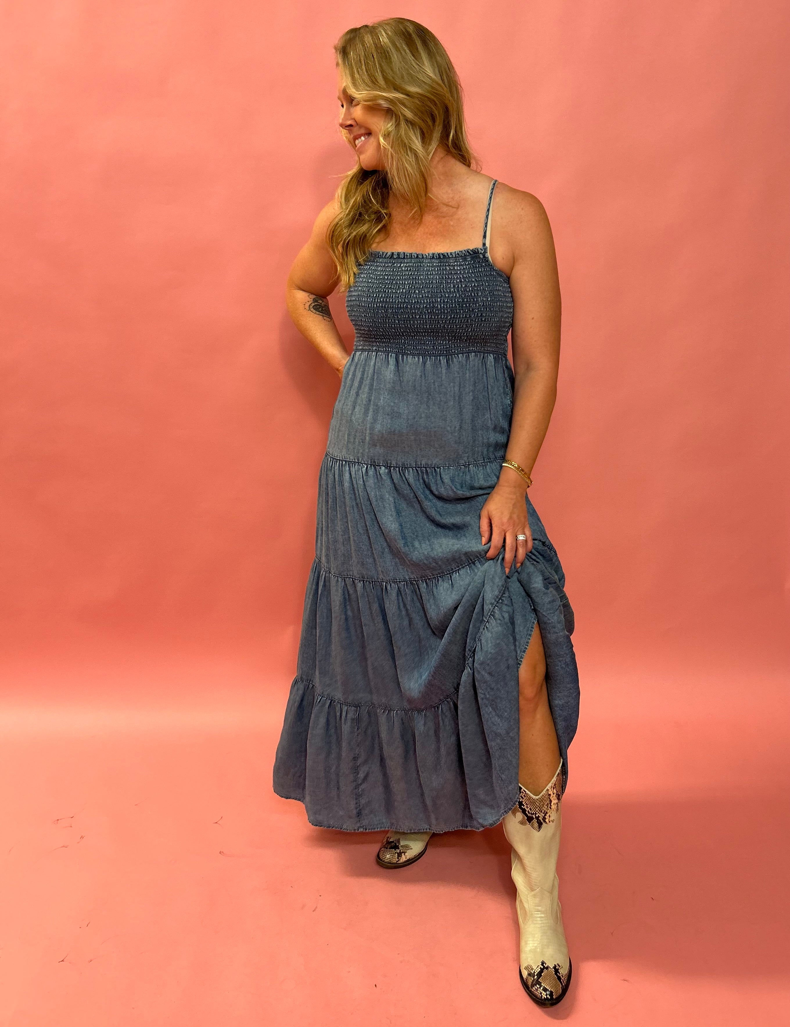 Balls Chambray Maxi Dress