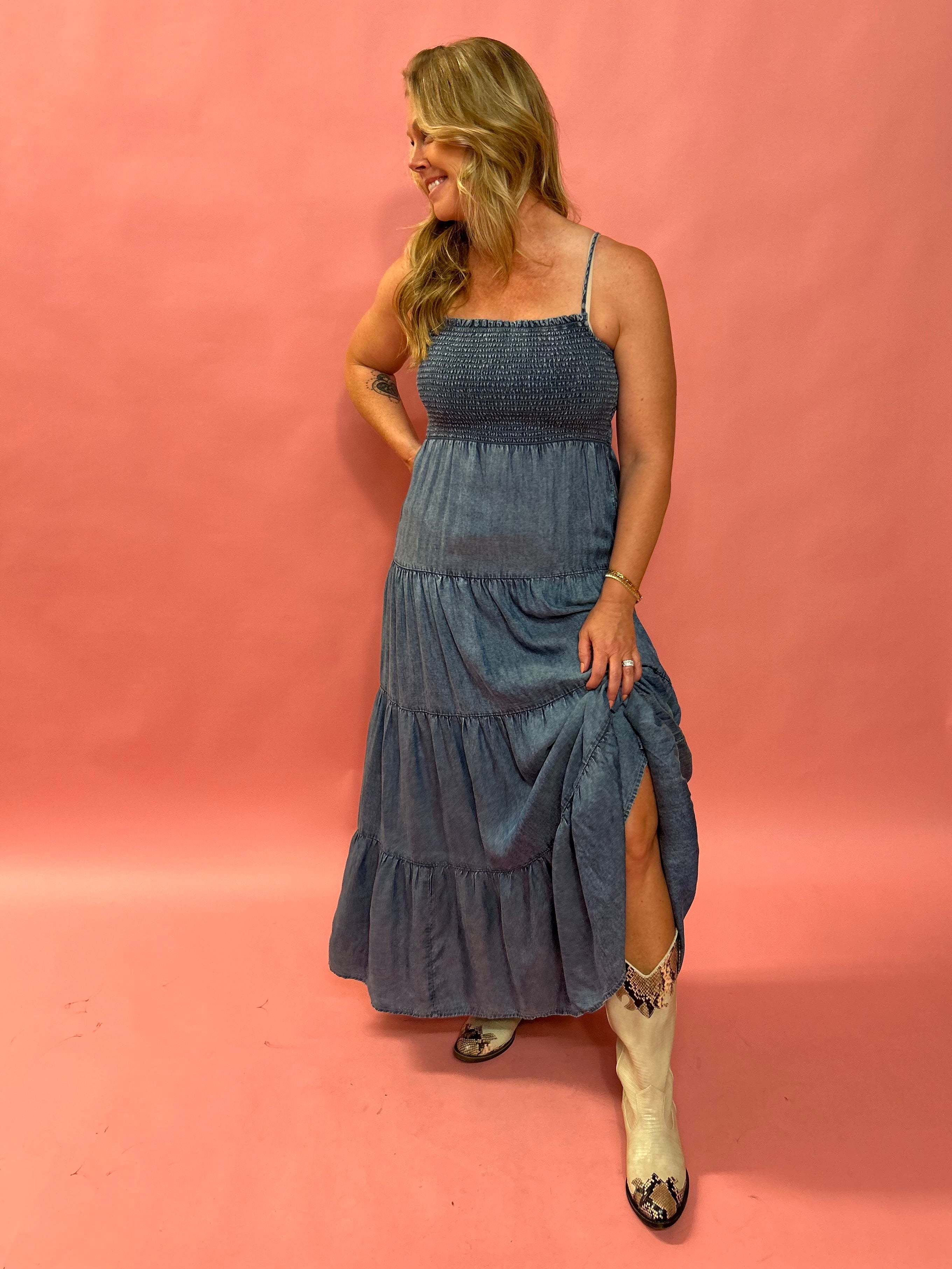 Balls Chambray Maxi Dress