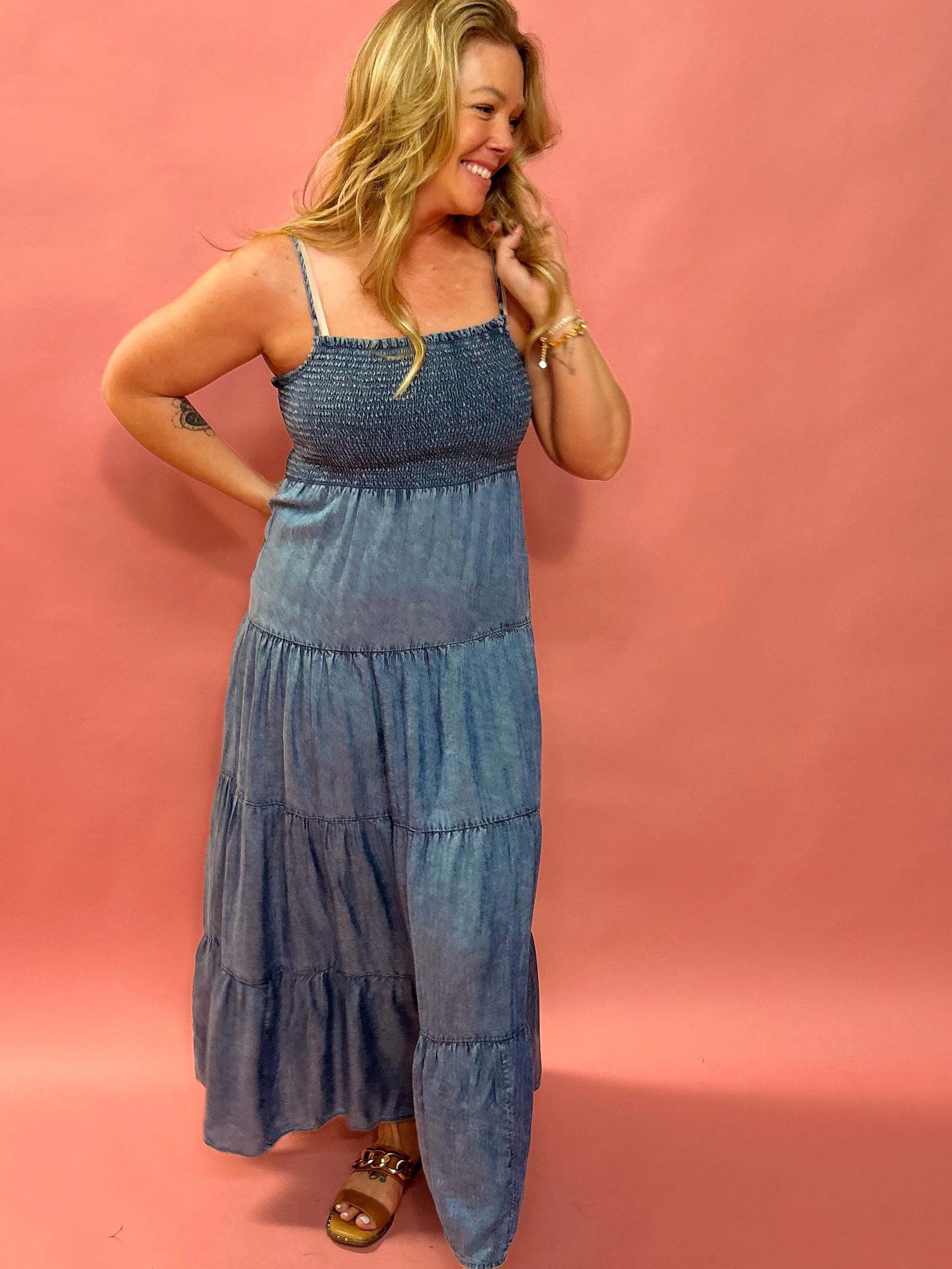 Balls Chambray Maxi Dress