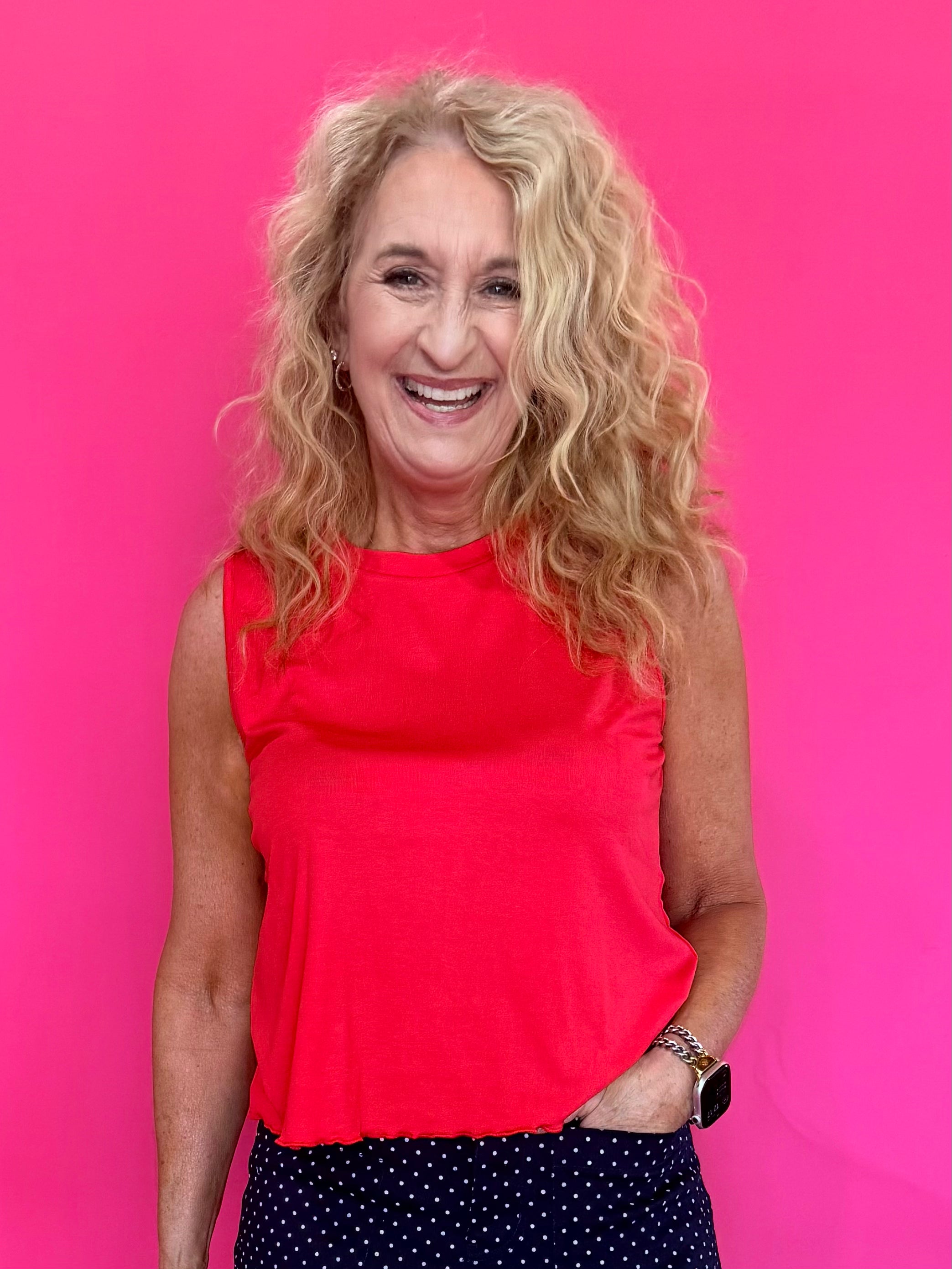 Banks Basic Tank in Red in Red - Shabby 2 Chic Boutiques