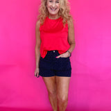 Banks Basic Tank in Red in Red - Shabby 2 Chic Boutiques