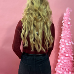 Barb Ribbed Knit Top in Burgundy