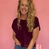 Berry Nice Top in Burgundy