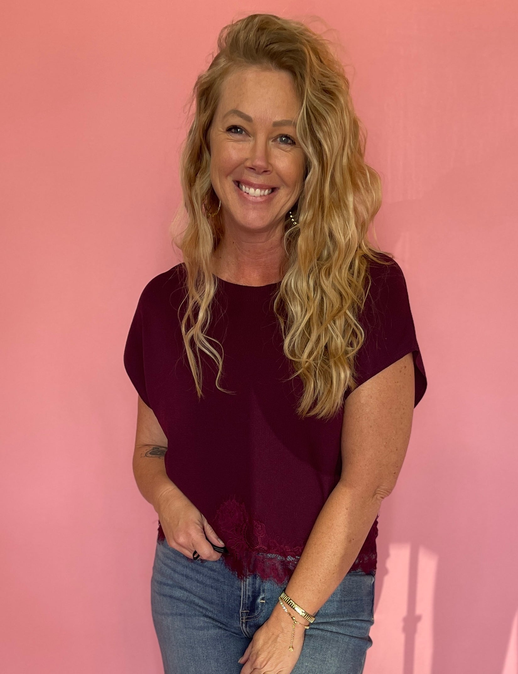 Berry Nice Top in Burgundy
