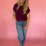 Berry Nice Top in Burgundy