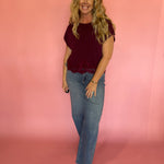 Berry Nice Top in Burgundy