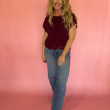 Berry Nice Top in Burgundy